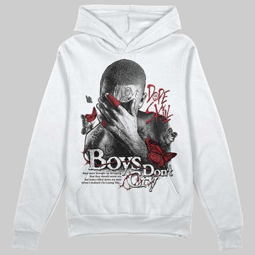 Jordan 14 Retro ‘Black Toe’ DopeSkill Hoodie Sweatshirt Boys Don't Cry Graphic Streetwear - White