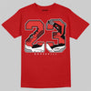 Jordan 4 Retro Toro Bravo DopeSkill T-Shirt 23 with 4s Pattern Graphic Streetwear - red