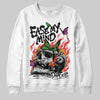 Black and White Sneakers DopeSkill Sweatshirt Ease My Mind Graphic Streetwear - White