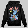 University Blue Sneakers DopeSkill Hoodie Sweatshirt Slow Life Graphic Streetwear - Black