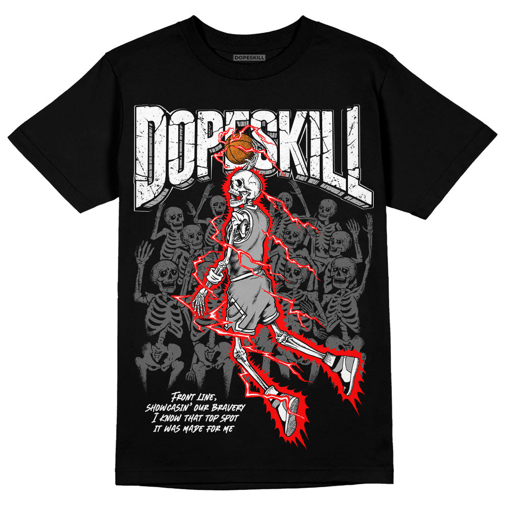 Black and White Sneakers  DopeSkill T-Shirt Thunder Dunk Graphic Streetwear - Black