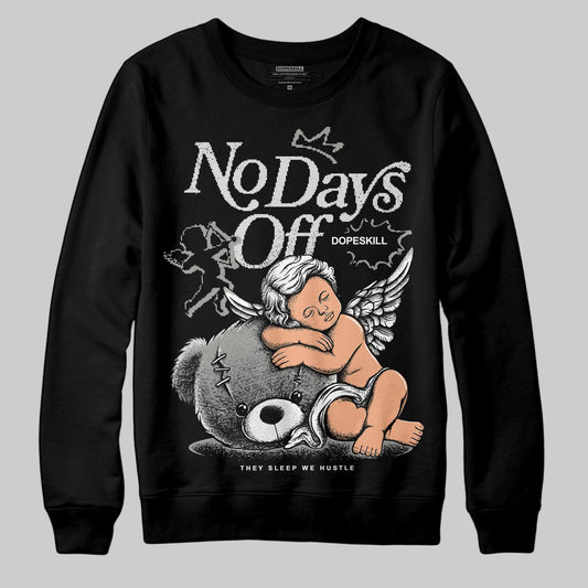 Jordan 3 Retro Pure Money DopeSkill Sweatshirt New No Days Off Graphic Streetwear - Black