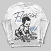 Jordan 9 Retro 'Flint Grey' 2026 DopeSkill Long Sleeve T-Shirt Flexin' Graphic Streetwear - White 