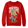 Red Sneakers DopeSkill Red Sweatshirt Stay High Graphic Streetwear