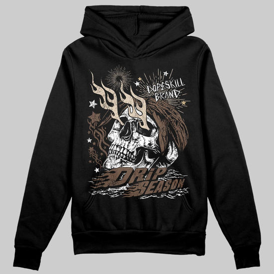 A Ma Maniére x Air Jordan 4 “Dark Mocha” DopeSkill Hoodie Sweatshirt Drip Season Graphic Streetwear - black