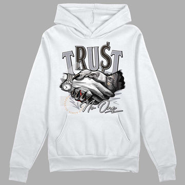 Jordan 4 Retro Frozen Moments DopeSkill Hoodie Sweatshirt Trust No One Graphic Streetwear - White 