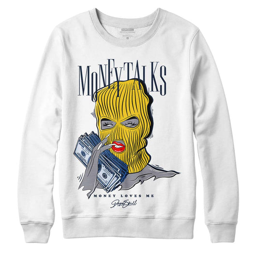 Dunk Low Vintage “Michigan” DopeSkill Sweatshirt Money Talks Graphic Streetwear - White