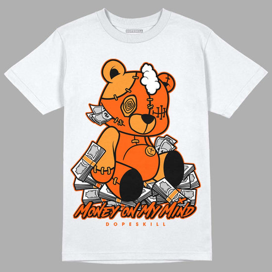 Jordan 12 Retro Brilliant Orange DopeSkill T-Shirt MOMM Bear Graphic Streetwear - White