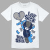 Jordan 3 "Midnight Navy" DopeSkill T-Shirt Love Sick  Graphic Streetwear  - White 