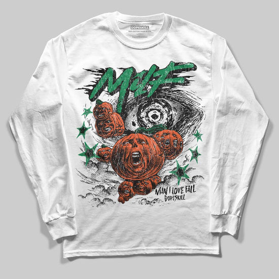 Jordan 5 "Lucky Green" DopeSkill Long Sleeve T-Shirt MILF Graphic Streetwear - White 