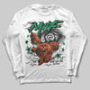 Jordan 5 "Lucky Green" DopeSkill Long Sleeve T-Shirt MILF Graphic Streetwear - White 