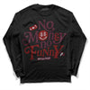 Jordan 5 Retro Burgundy (2023) DopeSkill Long Sleeve T-Shirt No Money No Funny Graphic Streetwear - Black