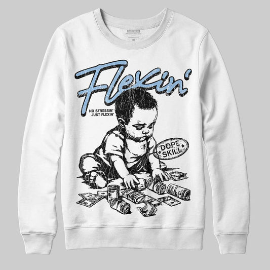 Nike Air Diamond Turf Must Be the Money DopeSkill Sweatshirt Flexin' Graphic Streetwear - White