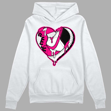 Jordan 1 Low GS “Fierce Pink” Dopeskill Hoodie Sweatshirt Heart Jordan 1 Graphic Streetwear - White