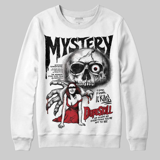 Jordan 14 Retro ‘Black Toe’ DopeSkill Sweatshirt Mystery Ghostly Grasp Graphic Streetwear - White