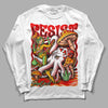 Red Sneakers DopeSkill Long Sleeve T-Shirt Resist Graphic Streetwear - White