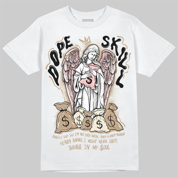 Nike Air Force 1 Low Canvas “Linen” DopeSkill T-Shirt Angels Graphic Streetwear - White 