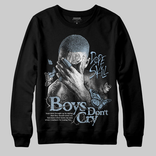 Jordan 40 “Blue Suede” DopeSkill Sweatshirt Boys Don't Cry Graphic Streetwear - Black