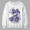 Jordan 5 Retro Low Indigo Haze DopeSkill Sweatshirt Smile Through The Pain Graphic Streetwear - White 