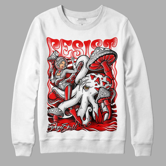 Jordan 12 “Cherry” DopeSkill Sweatshirt Resist Graphic Streetwear - White 