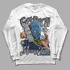 Jordan 3 "Midnight Navy" DopeSkill Long Sleeve T-Shirt Get Rich Graphic Streetwear - White