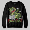 Foamposite Pro 'Pine Green' DopeSkill Sweatshirt Born To Be Rich Graphic Streetwear - black