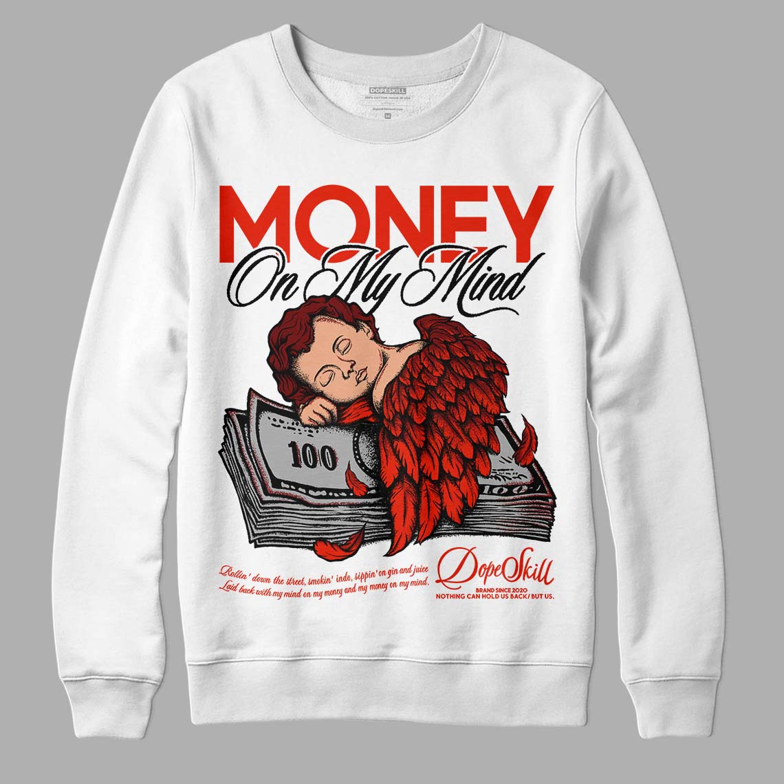 Jordan 6 Retro Toro Bravo DopeSkill Sweatshirt MOMM Graphic Streetwear - White