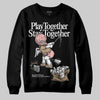 Nike Air Force 1 Low Canvas “Linen” DopeSkill Sweatshirt Play together, Stay together Graphic Streetwear - Black