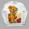 Yellow Sneakers DopeSkill Long Sleeve T-Shirt Broken Heart Graphic Streetwear - White