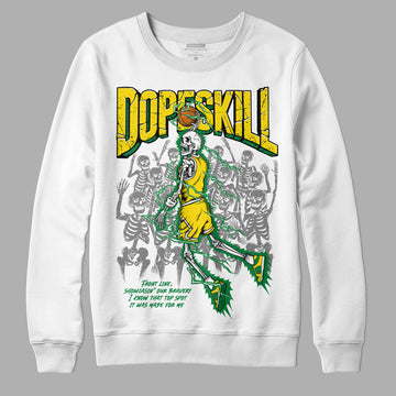 Dunk Low Reverse Brazil DopeSkill Sweatshirt Thunder Dunk Graphicv Streetwear - White 