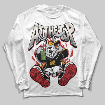 Jordan 4 “Flight Club” DopeSkill Long Sleeve T-Shirt At The Top Graphic Streetwear - White 