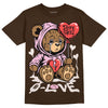 Jordan 11 Retro Neapolitan DopeSkill Velvet Brown  T-Shirt Broken Bear Graphic Streetwear