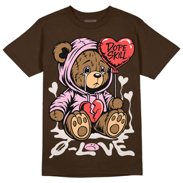 Jordan 11 Retro Neapolitan DopeSkill Velvet Brown  T-Shirt Broken Bear Graphic Streetwear