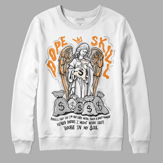 Dunk Low Cool Grey DopeSkill Sweatshirt Angels Graphic Streetwear - White 