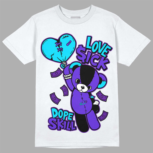 Jordan 6 "Aqua" DopeSkill T-Shirt Love Sick Graphic Streetwear - White 