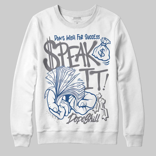 Jordan 9 Retro 'Flint Grey' 2026 DopeSkill Sweatshirt Speak It Graphic Streetwear - White