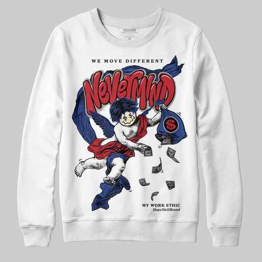 Jordan 4 “Rare Air” DopeSkill Sweatshirt Nevermind Graphic Streetwear - Black
