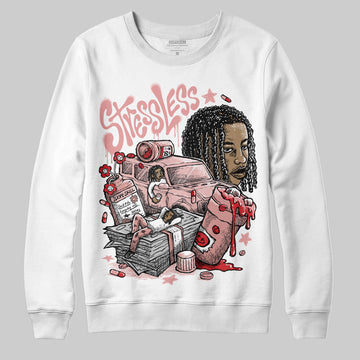 Jordan 40 “Dusty Rose” DopeSkill Sweatshirt Stressless Graphic Streetwear - White