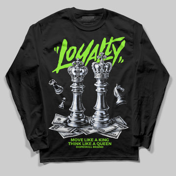 Neon Green Sneakers DopeSkill Long Sleeve T-Shirt Loyalty Graphic Streetwear - Black