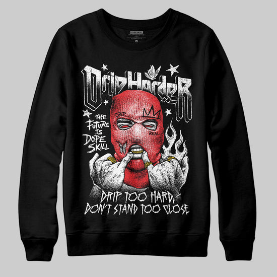 Black and White Sneakers DopeSkill Sweatshirt Drip Harder Graphic Streetwear - Black