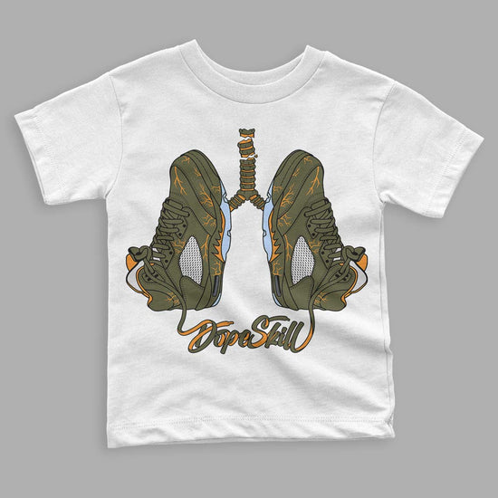 Jordan 5 "Olive" DopeSkill Toddler Kids T-shirt Breathe Graphic Streetwear - White