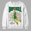 Jordan 5 “Lucky Green” DopeSkill Sweatshirt Thunder Dunk Graphic Streetwear - White