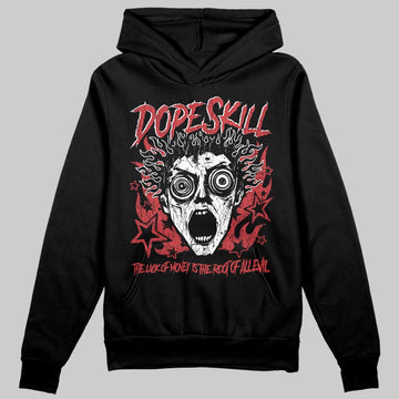 Red Sneakers DopeSkill Hoodie Sweatshirt Root of Evil Graphic Streetwear - Black