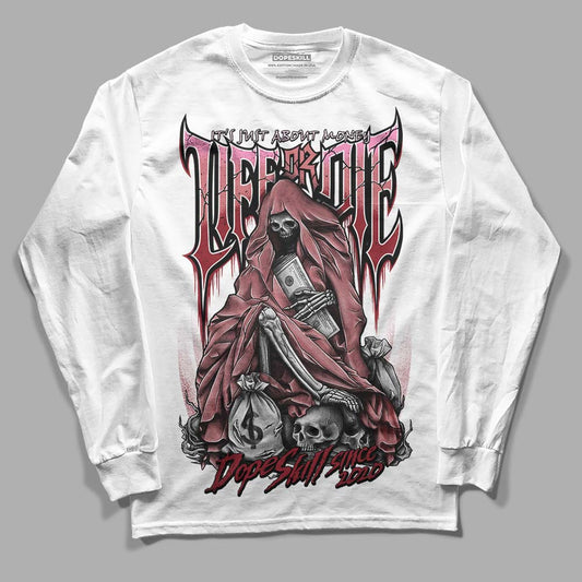 Valentine's Day Collection DopeSkill Long Sleeve T-Shirt Life or Die Graphic Streetwear - White