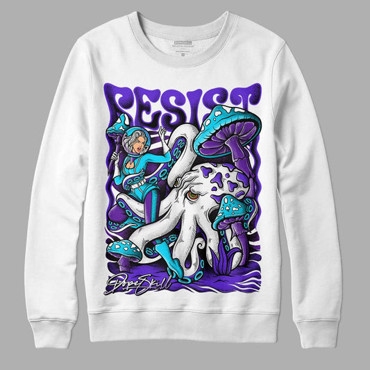 Jordan 6 "Aqua" DopeSkill Sweatshirt Resist Graphic Streetwear - White 
