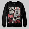 Jordan 4 “Sierra Red" DopeSkill Sweatshirt Real Ones Move In Silence Graphic Streetwear - Black