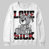 Jordan 4 OG “White Cement” DopeSkill Sweatshirt Love Sick Graphic Streetwear - White