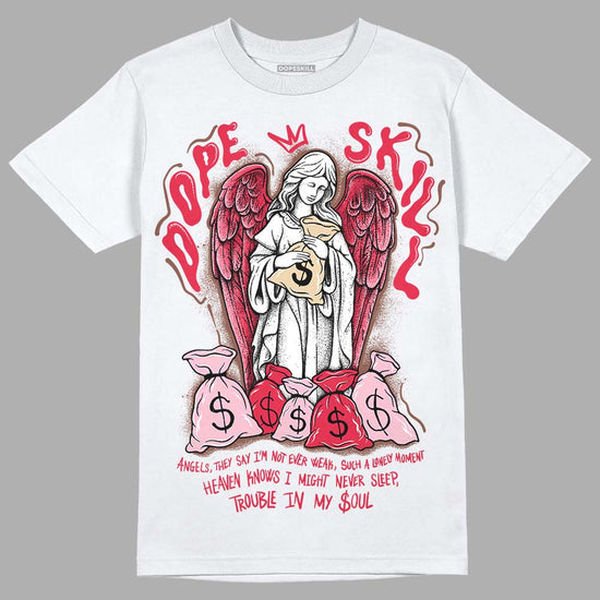 Dunk Low PRM Bacon DopeSkill T-Shirt Angels Graphic Streetwear - White