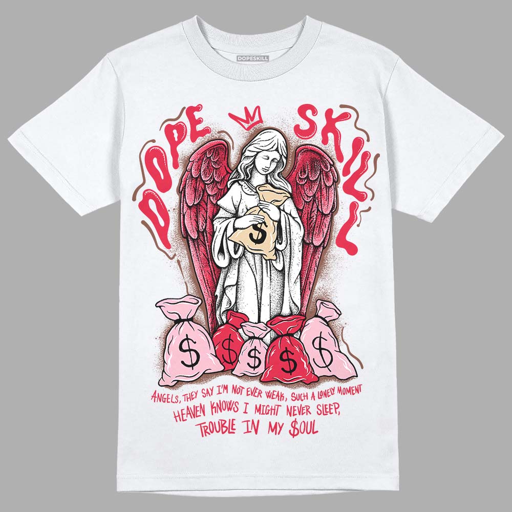 Dunk Low PRM Bacon DopeSkill T-Shirt Angels Graphic Streetwear - White