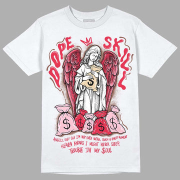 Dunk Low PRM Bacon DopeSkill T-Shirt Angels Graphic Streetwear - White